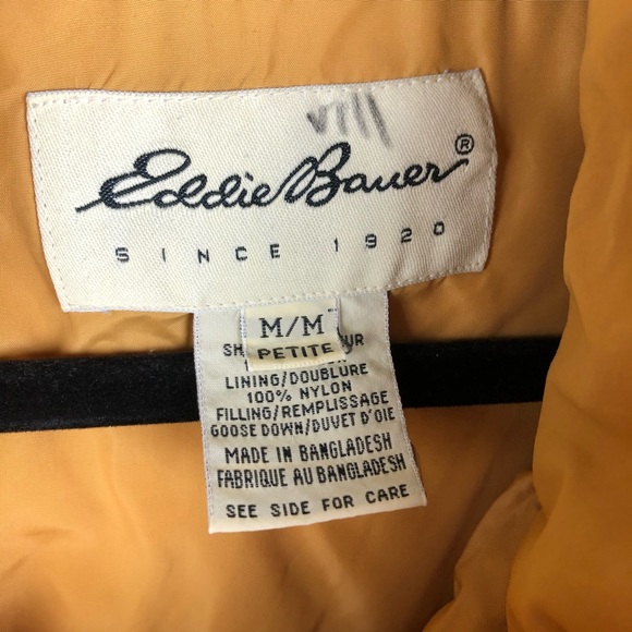 VTG EDDIE BAUER Women's Medium Petite Goose Down P - Picture 7 of 16